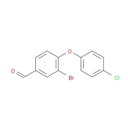 Aobchem&nbsp;3-Bromo-4-(4-chlorophenoxy)benzaldehyde | ≥97% | CAS 1445862-85-0 | C13H8BrClO2 | 250mg