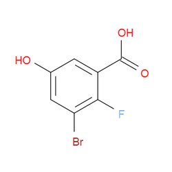 Aobchem&nbsp;3-Bromo-2-fluoro-5-hydroxybenzoic acid | ≥95% | CAS 1541168-84-6 | C7H4BrFO3 | 250mg