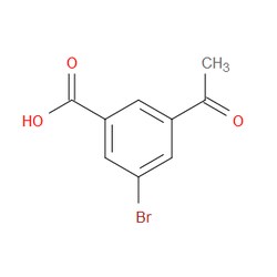 Aobchem&nbsp;3-Acetyl-5-bromobenzoic acid | ≥95% | CAS 258273-37-9 | C9H7BrO3 | 1g