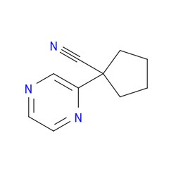Aobchem&nbsp;1-(Pyrazin-2-yl)cyclopentanecarbonitrile | ≥95% | CAS 1870018-67-9 | C10H11N3 | 10g