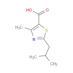 Aobchem&nbsp;2-Isobutyl-4-methylthiazole-5-carboxylic acid | ≥95% | CAS 1094231-82-9 | C9H13NO2S | 1g