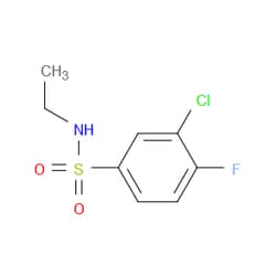 Aobchem&nbsp;3-Chloro-N-ethyl-4-fluorobenzenesulfonamide | ≥95% | CAS 1094654-04-2 | C8H9ClFNO2S | 1g