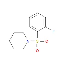 Aobchem&nbsp;1-((2-Fluorophenyl)sulfonyl)piperidine | ≥95% | CAS 613657-02-6 | C11H14FNO2S | 250mg