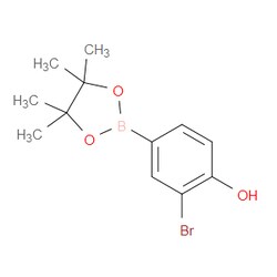 Aobchem&nbsp;2-Bromo-4-(4 4 5 5-tetramethyl-1 3 2-dioxaborolan-2-yl)phenol | ≥95% | CAS 2370026-67-6 | C12H16BBrO3 | 500mg