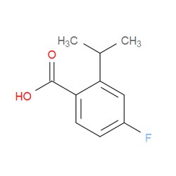 Aobchem&nbsp;4-Fluoro-2-isopropylbenzoic acid | ≥95% | CAS 1339564-41-8 | C10H11FO2 | 500mg