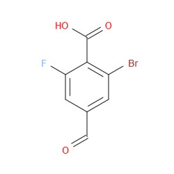 Aobchem&nbsp;2-Bromo-6-fluoro-4-formylbenzoic acid | ≥95% | CAS 2384847-40-7 | C8H4BrFO3 | 1g