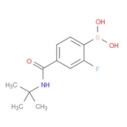 Aobchem&nbsp;(4-(Tert-butylcarbamoyl)-2-fluorophenyl)boronic acid | ≥95% | CAS 874289-35-7 | C11H15BFNO3 | 250mg