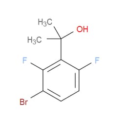 Aobchem&nbsp;2-(3-Bromo-2 6-difluorophenyl)propan-2-ol | ≥95% | CAS 173276-94-3 | C9H9BrF2O | 250mg