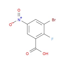 Aobchem&nbsp;3-Bromo-2-fluoro-5-nitrobenzoic acid | ≥95% | CAS 1526564-53-3 | C7H3BrFNO4 | 10g