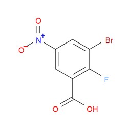 Aobchem&nbsp;3-Bromo-2-fluoro-5-nitrobenzoic acid | ≥95% | CAS 1526564-53-3 | C7H3BrFNO4 | 500mg