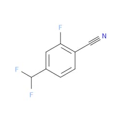 Aobchem&nbsp;4-(Difluoromethyl)-2-fluorobenzonitrile | ≥95% | CAS 1261825-83-5 | C8H4F3N | 250mg