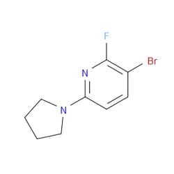 Aobchem&nbsp;3-Bromo-2-fluoro-6-(pyrrolidin-1-yl)pyridine | 95% | CAS 1228666-43-0 | C9H10BrFN2 | 10g