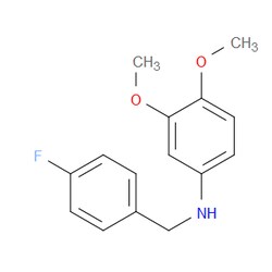 Aobchem&nbsp;N-(3 4-Dimethoxyphenyl)-4-fluorobenzenemethanamine | ≥95% | CAS 1019542-69-8 | C15H16FNO2 | 5g