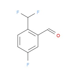 Aobchem&nbsp;2-(Difluoromethyl)-5-fluorobenzaldehyde | ≥95% | CAS 1166820-28-5 | C8H5F3O | 250mg