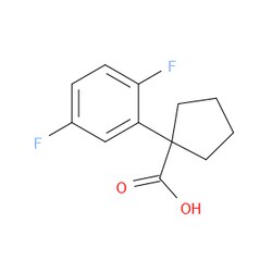 Aobchem&nbsp;1-(2 5-Difluorophenyl)cyclopentanecarboxylic acid | ≥95% | CAS 1260826-90-1 | C12H12F2O2 | 1g