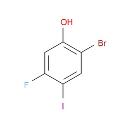 AOBCHEM&nbsp;2-Bromo-5-fluoro-4-iodophenol | ≥95% | CAS 1564796-94-6 | C6H3BrFIO | 500mg