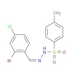Aobchem&nbsp;N -(2-bromo-4-chlorobenzylidene)-4-methylbenzenesulfonohydrazide | ≥97% | CAS 1821332-73-3 | C14H12BrClN2O2S | 25g