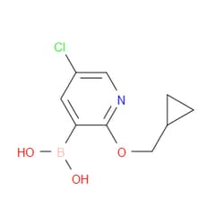 Aobchem&nbsp;5-Chloro-2-(cyclopropylmethoxy)pyridine-3-boronic acid | ≥97% | CAS 1987879-58-2 | C9H11BClNO3 | 10g