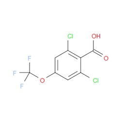 Aobchem&nbsp;2 6-Dichloro-4-(trifluoromethoxy)benzoic acid | ≥97% | CAS 886502-90-5 | C8H3Cl2F3O3 | 25g