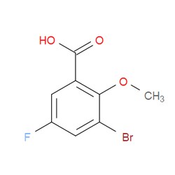 Aobchem&nbsp;3-Bromo-5-fluoro-2-methoxybenzoic acid | ≥97% | CAS 1254340-71-0 | C8H6BrFO3 | 10g