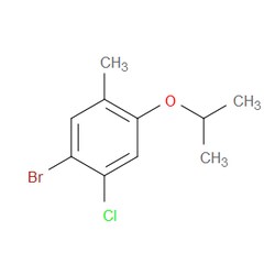 Aobchem&nbsp;1-Bromo-2-chloro-4-isopropoxy-5-methylbenzene | ≥97% | CAS 2379321-89-6 | C10H12BrClO | 10g