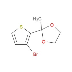 Aobchem&nbsp;2-(3-Bromothiophen-2-yl)-2-methyl-1 3-dioxolane | ≥95% | CAS 30011-79-1 | C8H9BrO2S | 25g