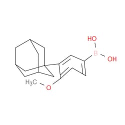 Aobchem&nbsp;B-(4-Methoxy-3-tricyclo[3 3 1 13 7]dec-1-ylphenyl)boronic acid | ≥97% | CAS 459423-32-6 | C17H23BO3 | 10g