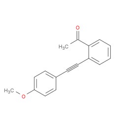 Aobchem&nbsp;1-[2-[2-(4-Methoxyphenyl)ethynyl]phenyl]ethanone | ≥95% | CAS 745825-75-6 | C17H14O2 | 10g