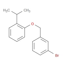 Aobchem&nbsp;1-((3-Bromobenzyl)oxy)-2-isopropylbenzene | ≥97% | CAS 1275453-81-0 | C16H17BrO | 10g