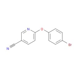 Aobchem&nbsp;6-(4-Bromophenoxy)nicotinonitrile | ≥97% | CAS 1016772-13-6 | C12H7BrN2O | 10g