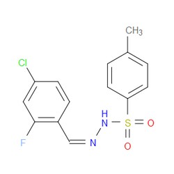 Aobchem&nbsp;N -(4-chloro-2-fluorobenzylidene)-4-methylbenzenesulfonohydrazide | ≥97% | CAS 2432855-09-7 | C14H12ClFN2O2S | 10g