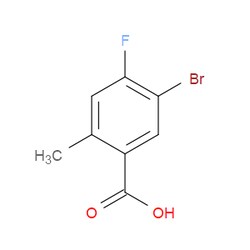 Aobchem&nbsp;5-Bromo-4-fluoro-2-methylbenzoic acid | ≥95% | CAS 1427416-33-8 | C8H6BrFO2 | 25g