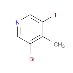 Aobchem&nbsp;3-Bromo-5-iodo-4-methylpyridine | ≥95% | CAS 1245536-23-5 | C6H5BrIN | 25g