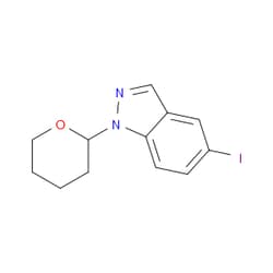 Aobchem&nbsp;5-Iodo-1-(tetrahydro-2H-pyran-2-yl)-1H-indazole | ≥97% | CAS 1337882-14-0 | C12H13IN2O | 10g