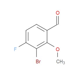 Aobchem&nbsp;3-Bromo-4-fluoro-2-methoxybenzaldehyde | ≥97% | CAS 1784176-51-7 | C8H6BrFO2 | 10g
