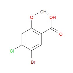 Aobchem&nbsp;5-Bromo-4-chloro-2-methoxybenzoic acid | ≥97% | CAS 95383-17-8 | C8H6BrClO3 | 25g