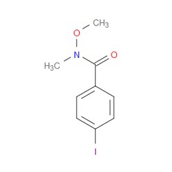 Aobchem&nbsp;4-Iodo-N-methoxy-N-methylbenzamide | ≥95% | CAS 187617-01-2 | C9H10INO2 | 25g