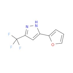 Aobchem&nbsp;5-(Furan-2-yl)-3-(trifluoromethyl)-1H-pyrazole | ≥97% | CAS 197507-85-0 | C8H5F3N2O | 25g