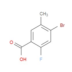 Aobchem&nbsp;4-Bromo-2-fluoro-5-methylbenzoic acid | ≥97% | CAS 415965-24-1 | C8H6BrFO2 | 100g