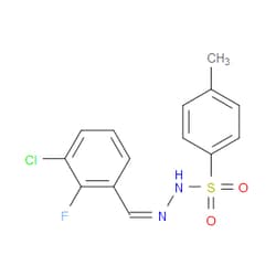 Aobchem&nbsp;N -(3-chloro-2-fluorobenzylidene)-4-methylbenzenesulfonohydrazide | ≥97% | CAS 2432855-10-0 | C14H12ClFN2O2S | 10g