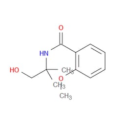 Aobchem&nbsp;N-(1-hydroxy-2-methylpropan-2-yl)-2-methoxybenzamide | ≥95% | CAS 74201-13-1 | C12H17NO3 | 10g