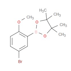Aobchem&nbsp;2-(5-Bromo-2-methoxyphenyl)-4 4 5 5-tetramethyl-1 3 2-dioxaborolane | ≥97% | CAS 868629-78-1 | C13H18BBrO3 | 10g