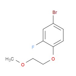 Aobchem&nbsp;4-Bromo-2-fluoro-1-(2-methoxyethoxy)benzene | ≥97% | CAS 944279-01-0 | C9H10BrFO2 | 25g