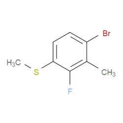 Aobchem&nbsp;(4-Bromo-2-fluoro-3-methylphenyl)(methyl)sulfane | ≥97% | CAS 2707664-33-1 | C8H8BrFS | 10g