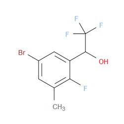 Aobchem&nbsp;1-(5-Bromo-2-fluoro-3-methylphenyl)-2 2 2-trifluoroethanol | ≥97% | CAS 1822862-36-1 | C9H7BrF4O | 10g