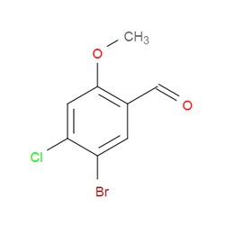 Aobchem&nbsp;5-Bromo-4-chloro-2-methoxybenzaldehyde | ≥97% | CAS 223778-51-6 | C8H6BrClO2 | 10g