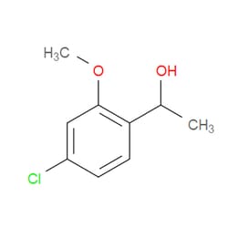Aobchem&nbsp;1-(4-Chloro-2-methoxyphenyl)ethanol | ≥95% | CAS 1593370-55-8 | C9H11ClO2 | 25g