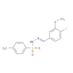 Aobchem&nbsp;N -(4-fluoro-3-methoxybenzylidene)-4-methylbenzenesulfonohydrazide | ≥97% | CAS 2414426-30-3 | C15H15FN2O3S | 10g