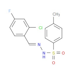 Aobchem&nbsp;N -(2-chloro-4-fluorobenzylidene)-4-methylbenzenesulfonohydrazide | ≥97% | CAS 2432855-14-4 | C14H12ClFN2O2S | 10g
