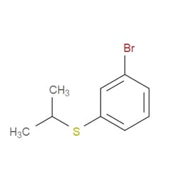 Aobchem&nbsp;(3-Bromophenyl)(isopropyl)sulfane | ≥97% | CAS 70398-87-7 | C9H11BrS | 10g